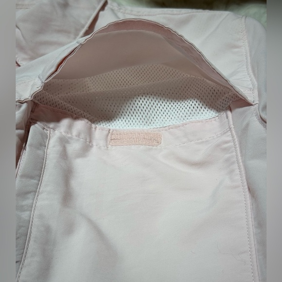 LL BEAN WOMEN'S VENTED LONG SLEEVE Soft Pink FISHING SHIRT - SIZE XL - Picture 6 of 14